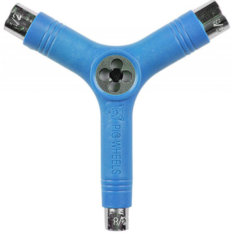 Pig Tri-Socket Skate Tool - Neon Blue