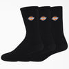 Dickies Embroidered Crew Socks - Black all clothing accessories Socks TEMP