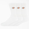 Dickies Embroidered Crew Socks - White all clothing accessories Socks TEMP