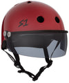 S1 Lifer Visor Gen 2 Helmet - Blood Red Matte Tint (WFTDA Approved) Red 15OFF all bikes products all boards products accessories all scooters products all skates products bikes protective gear boards products boards protective gear products Helmets klaviyo protective gear