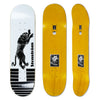 Polar David Stenstrom Tape and Panther Deck - 8.75" White all skateboards products boards products Decks Skateboard