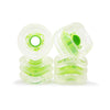 Shark Wheels DNA 72mm 78a - Clear/Neon Green Hubs (Set of 4) 15OFF all skateboards products boards products
