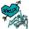 Krux Krome Hardware 1" Phillips - Blue/Pink 15OFF all boards products accessories boards products bolts parts Skate Hardware