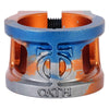 Oath Cage V2 Oversized 2 Bolt Clamp - Orange/Blue/Titanium 15OFF all scooter parts all scooters products Clamps klaviyo Scooter Parts