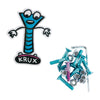 Krux Krome Hardware 1″ Allen - Blue/Pink 15OFF all boards products accessories boards products bolts parts Skate Hardware