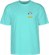 Powell Peralta Skateboarding Skeleton T-shirt - Celadon 15OFF bones wheels MEN t-shirts YOUTH