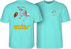 Powell Peralta Skateboarding Skeleton T-shirt - Celadon 15OFF bones wheels MEN t-shirts YOUTH
