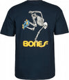 Powell Peralta Skateboarding Skeleton T-shirt - Navy 15OFF all cloathing products all men clothing products bones wheels MEN men-shirts t-shirts