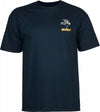 Powell Peralta Skateboarding Skeleton T-shirt - Navy 15OFF all cloathing products all men clothing products bones wheels MEN men-shirts t-shirts