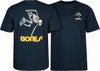 Powell Peralta Skateboarding Skeleton T-shirt - Navy 15OFF all cloathing products all men clothing products bones wheels MEN men-shirts t-shirts