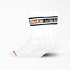 Dickies 4-Pack Skate Rugby Strip Crew Socks - White (WSF) all clothing accessories Socks TEMP