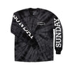 Sunday Rockwell Box Long Sleeve Tee - Tie-Dye Black 15OFF all cloathing products all men clothing products MEN t-shirts