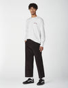 Dickies Villani Drunkula Long Sleeve T-Shirt - White all cloathing products all men clothing products MEN t-shirts TEMP
