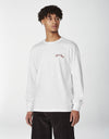Dickies Villani Drunkula Long Sleeve T-Shirt - White all cloathing products all men clothing products MEN t-shirts TEMP