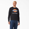 Dickies Skateboarding Logo Graphic Long Sleeve T-Shirt - Black all cloathing products all men clothing products klaviyo MEN t-shirts TEMP