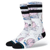 Stance Cruzin For a Bruzin Crew Socks - Off White all clothing accessories Skateboard Socks TEMP