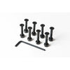 Loaded Countersunk Hardware - 1.25″ 15OFF all boards products accessories boards products bolts parts Skate Hardware