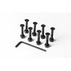 Loaded Countersunk Hardware - 1″ 15OFF all boards products accessories boards products bolts parts Skate Hardware