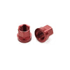 Mission BMX 14mm Aluminum Axle Nuts - Red 15OFF all bike parts all bikes products Bike Parts klaviyo Wheels