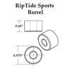 RipTide Krank Barrel Bushing 90a - Green (Set) 15OFF all boards products accessories boards products Bushings