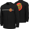 Santa Cruz Classic Dot Long Sleeve Youth T-Shirt - Black 15OFF all cloathing products all men clothing products MEN t-shirts