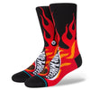 Stance Hot Licks Crew Socks - Black all clothing accessories Skateboard Socks TEMP